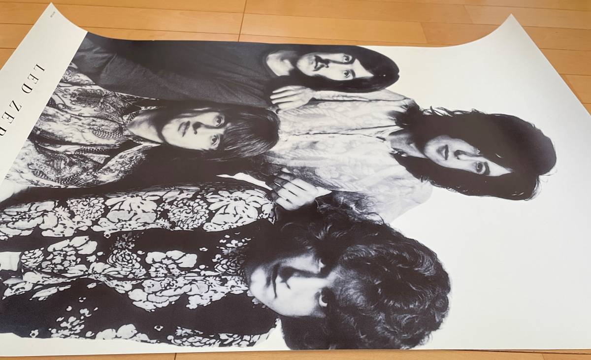 ポスター LED ZEPPELIN レッド・ツェッペリン Jimmy Page モノクロ