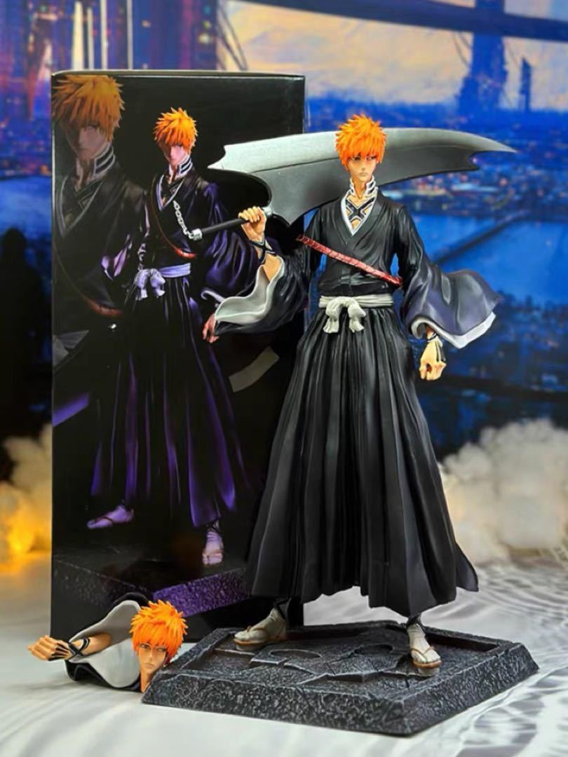 値段交渉可能 BLEACH ブリーチ 黒崎一護 33cm PVC製 フィギュア