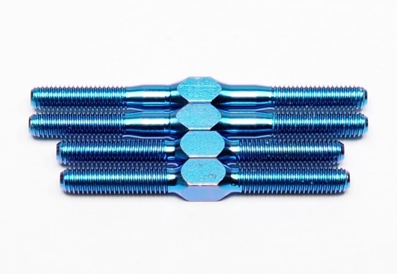 【ゆうパケット1cm】タミヤ TRF ブルーチタンターンバックル シャフト4本(42mm/32mm)定価 4620円