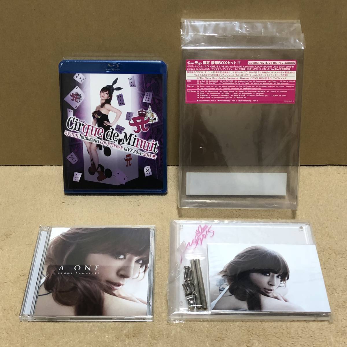 浜崎あゆみ TeamAyu限定 豪華BOXセット CD+Blu-ray+LIVE Blu-ray+GOODS