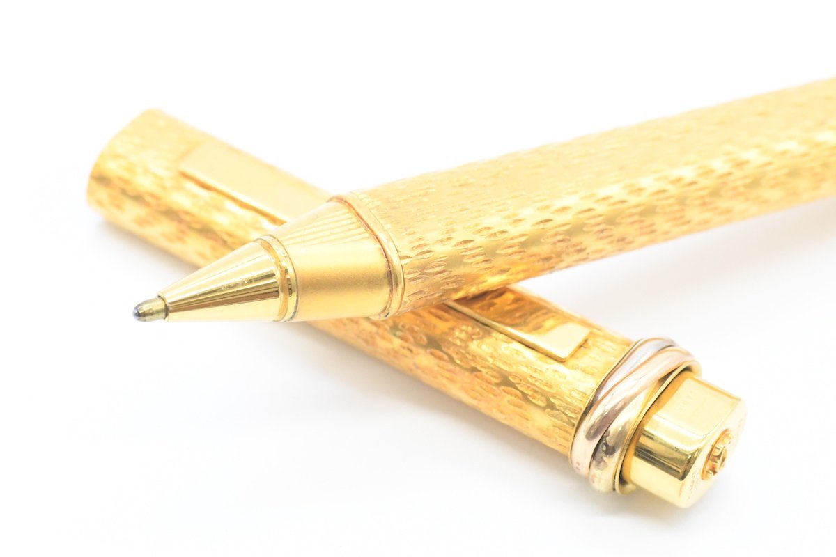 Cartier カルティエ PLAQUE OR G トリニティ ゴールド ボールペン 