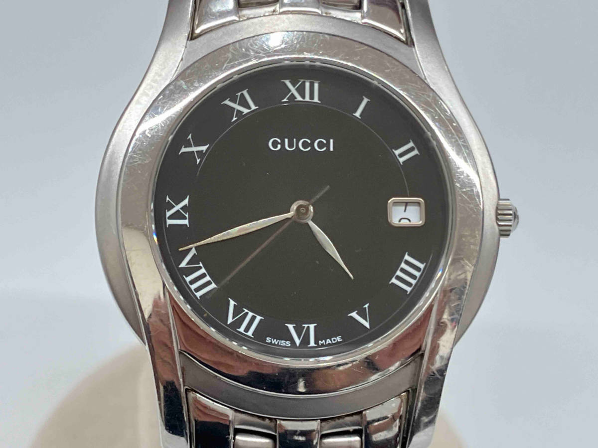 ジャンク [リューズ不良]GUCCI 5500M クォーツ メンズ 腕時計 グッチ 