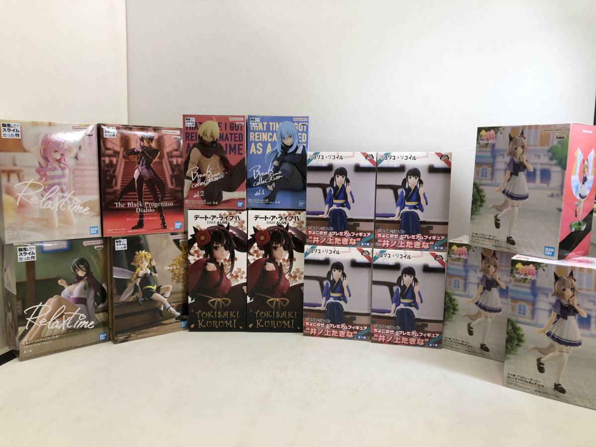 T230814-10K/ 未開封 萌え 美少女 フィギュア まとめ 転スラ シュナ ラミリス 井ノ上たきな カレンチャン 時崎狂三 他 プライズ