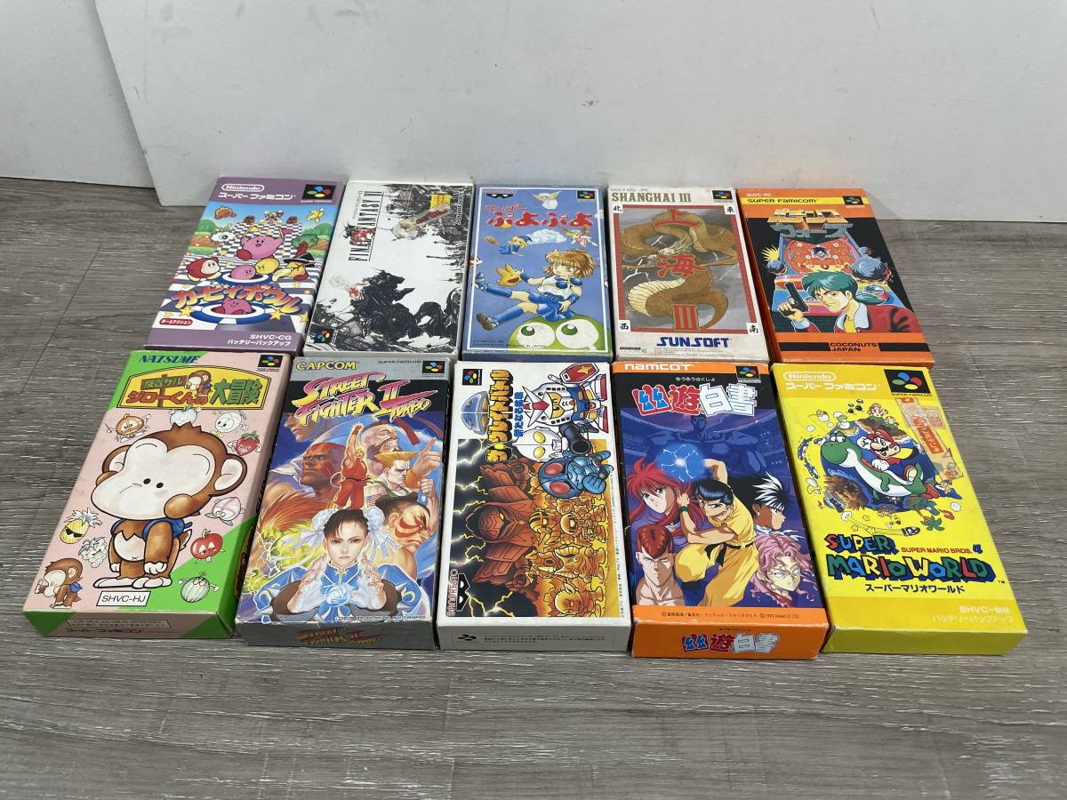  SFC グレイトバトル 他 まとめ売り スーパーファミコン ソフト 箱 説明書 ジローくんの大冒険 マリオワールド 幽遊白書 カービィ(アクション)｜売買されたオークション情報、yahooの商品情報 タイトル