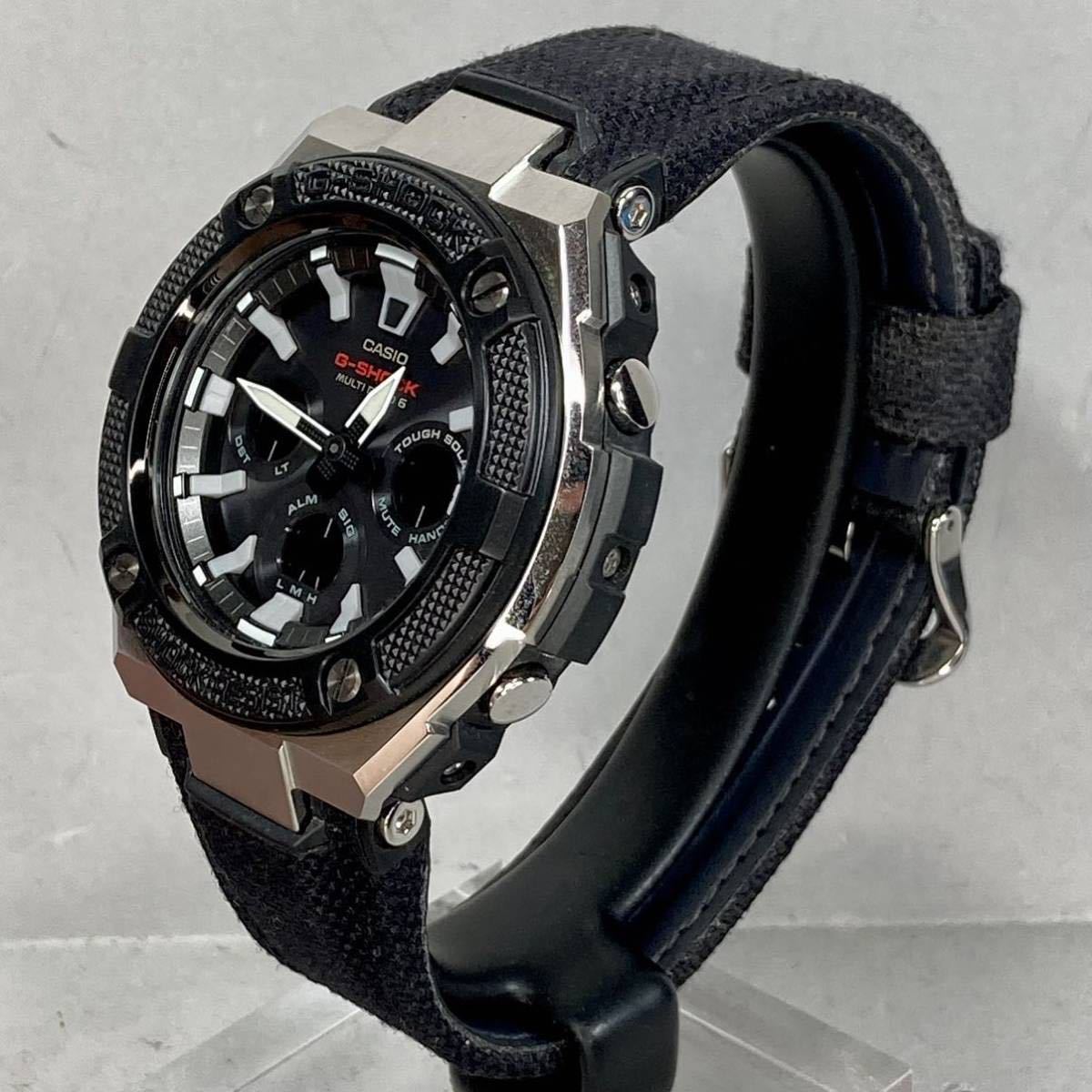 極美品 箱説付 G-SHOCK GST-W330AC-1AJF G-STEEL Gスチール タフ