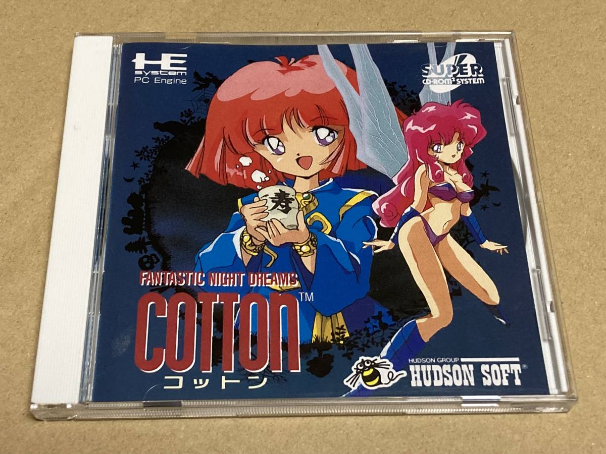 箱付き】【動作品】コットン PCエンジン PCE CD-ROM2 PCE】コットン