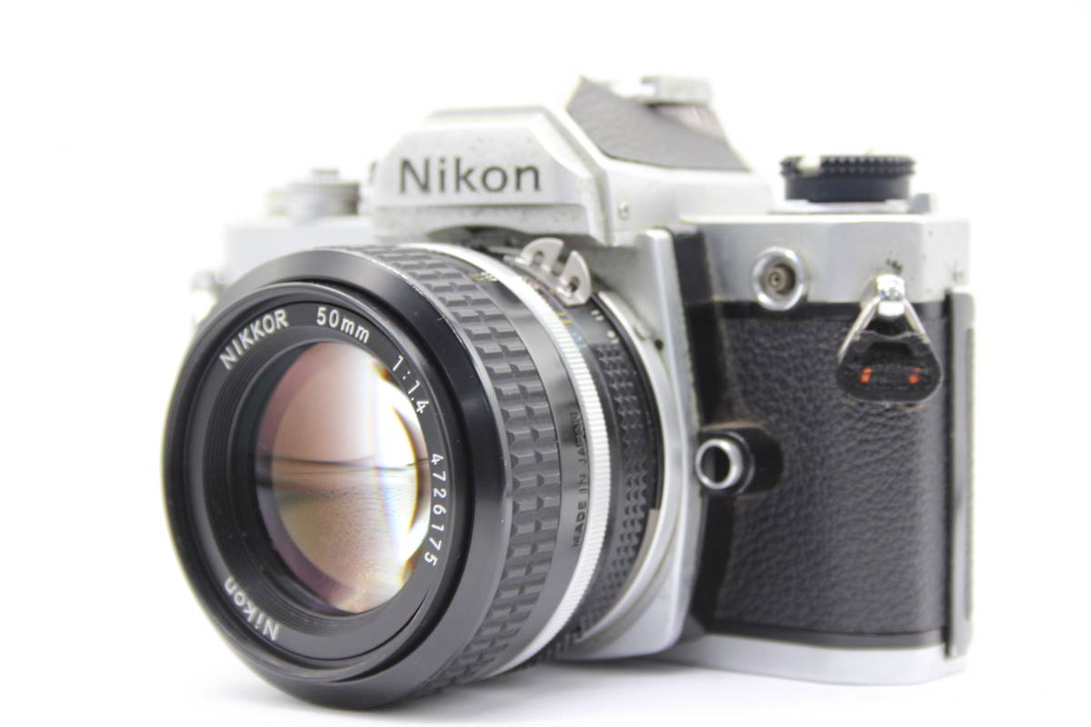 【返品保証】 ニコン Nikon FM NIKKOR Ai 50mm F1.4 ボディレンズセット C9830