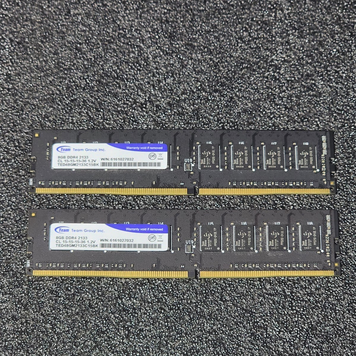 TEAMGROUP DDR4-2133MHz 16GB (8GB×2枚キット) TED48GM2133C15BK 動作 