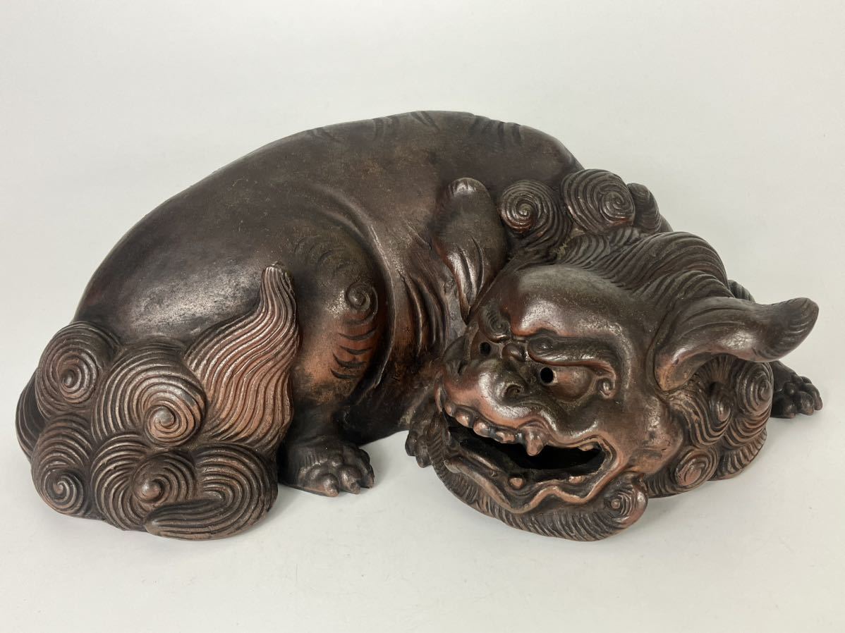 縁起物　魔除　唐獅子　置物 唐獅子　鞠（まり）持ち透かし彫り　インテリア 唐獅子置物 縁起物 魔除 唐獅子 置物 唐獅子 鞠（まり）持ち透かし彫り