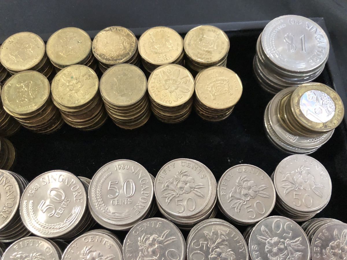 シンガポールドル 673ドル まとめて おまとめ 硬貨 外国銭 現行貨幣 お金 雑銭 コイン 穴銭 大量 金貨 銀貨 銅貨 YC9 1973年 硬貨 シンガポール  シンガポールの紙幣と硬貨をご紹介！チップは？おすすめ両替所は？お金 硬貨（コレクション｜ホビー）の通販 ケチ男とグル女
