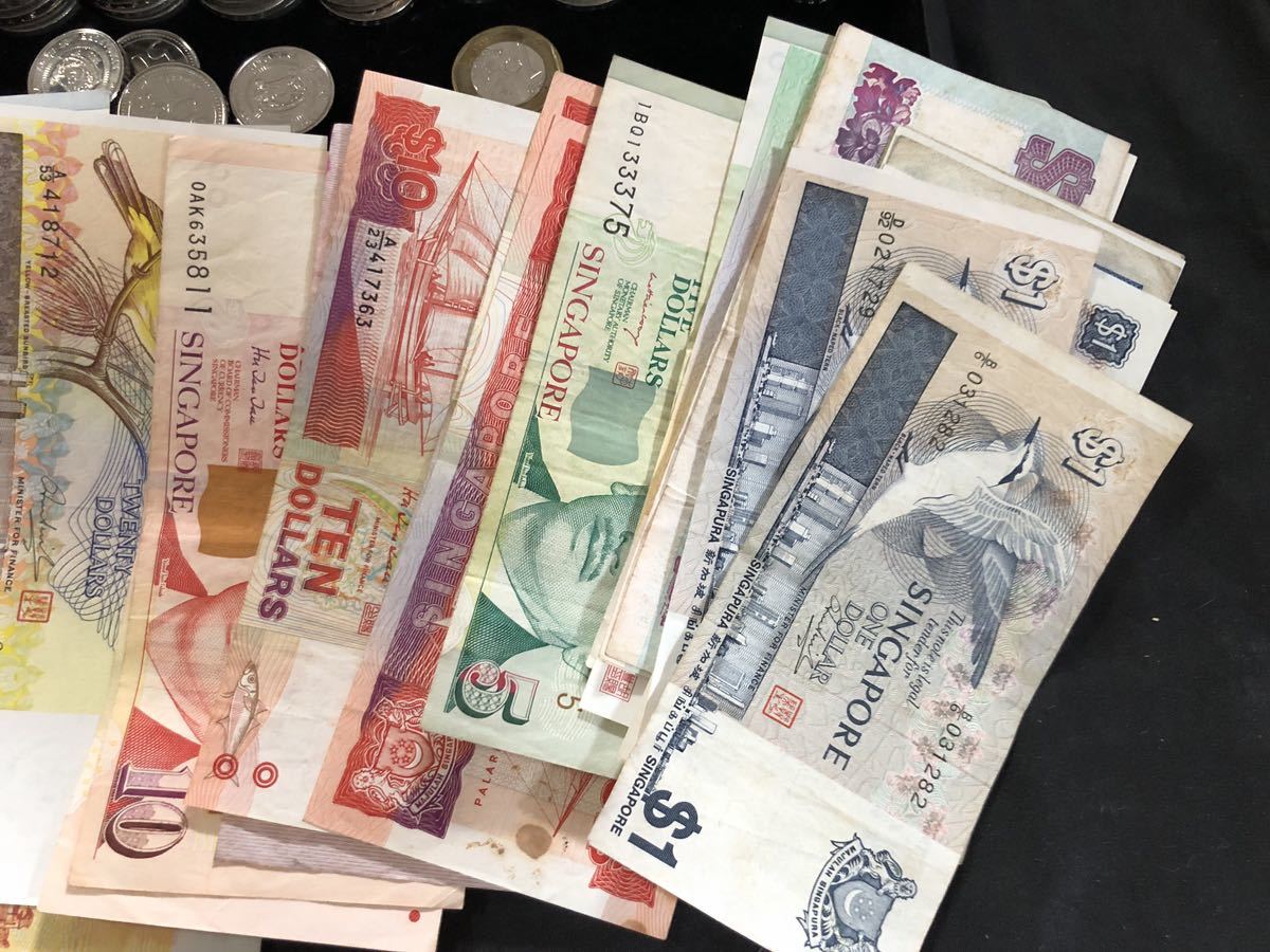 シンガポールドル 673ドル まとめて おまとめ 硬貨 外国銭 現行貨幣 お金 雑銭 コイン 穴銭 大量 金貨 銀貨 銅貨 YC9 1973年 硬貨 シンガポール  シンガポールの紙幣と硬貨をご紹介！チップは？おすすめ両替所は？お金 硬貨（コレクション｜ホビー）の通販 ケチ男とグル女