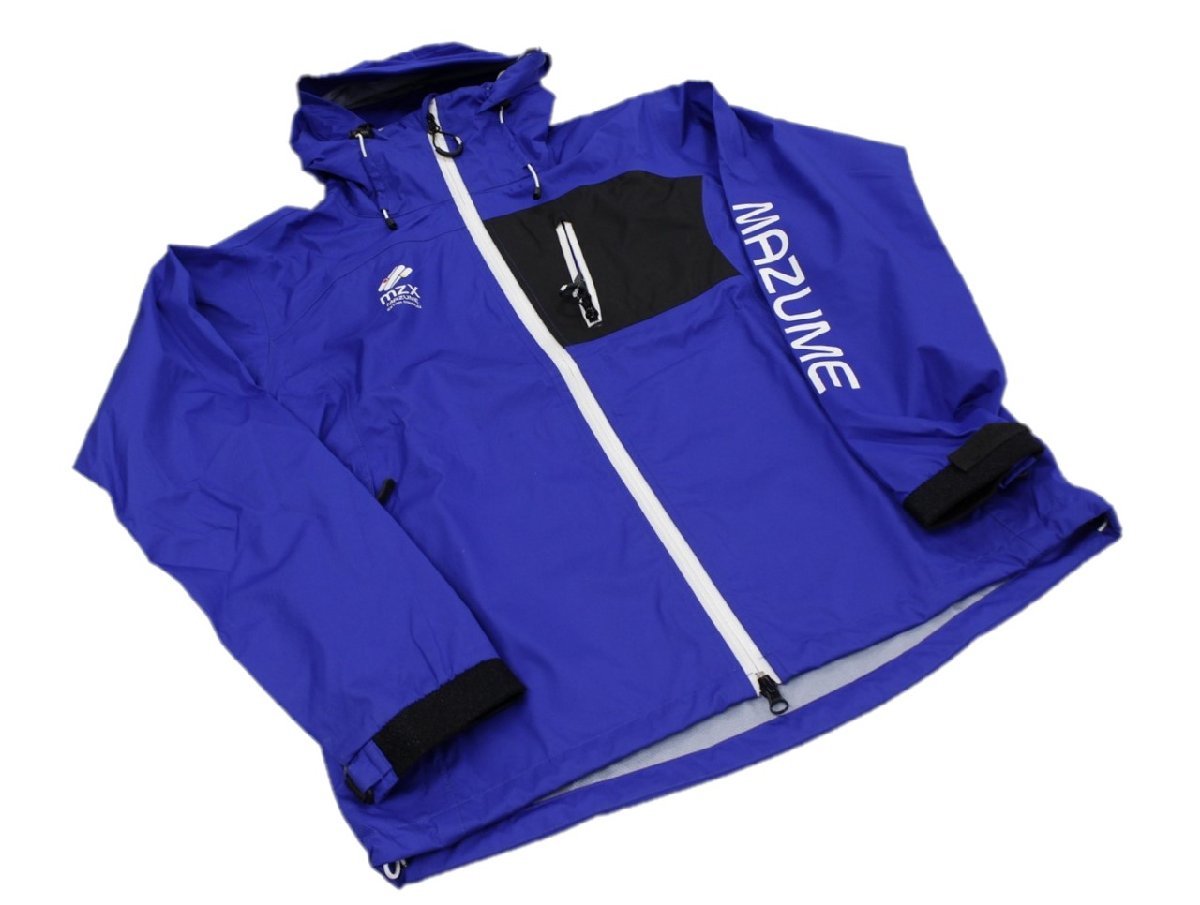 破れあり ♪ mazume MZXレインジャケット ブルー L MZXRJ-040　♪ 店頭販売商品 雨具 レインスーツ