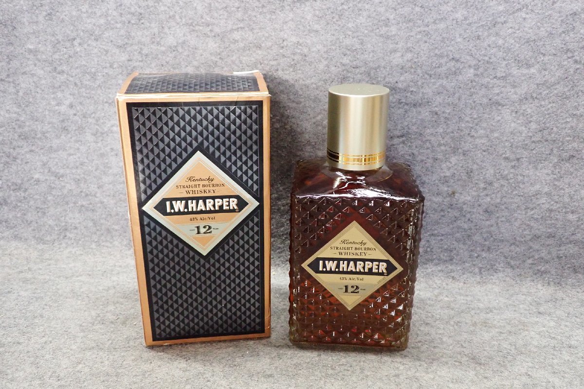 ☆081733 I.W.ハーパー 12年 箱付 750ml 43％
