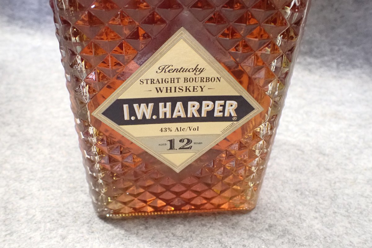 ☆081733 I.W.ハーパー 12年 箱付 750ml 43％