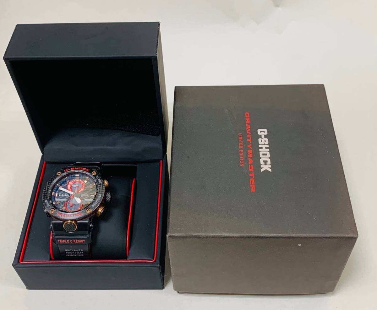 【MIA7769KM】1円スタート カシオ CASIO G-SHOCK GRAVITY MASTER カーボンモノコック 箱 説明書 冊子付き