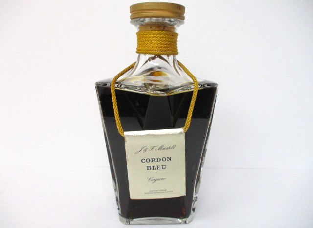 【8-128】 MARTELL CORDON BLEU マーテル コルドンブルー バカラボトル コニャック ブランデー 開封品
