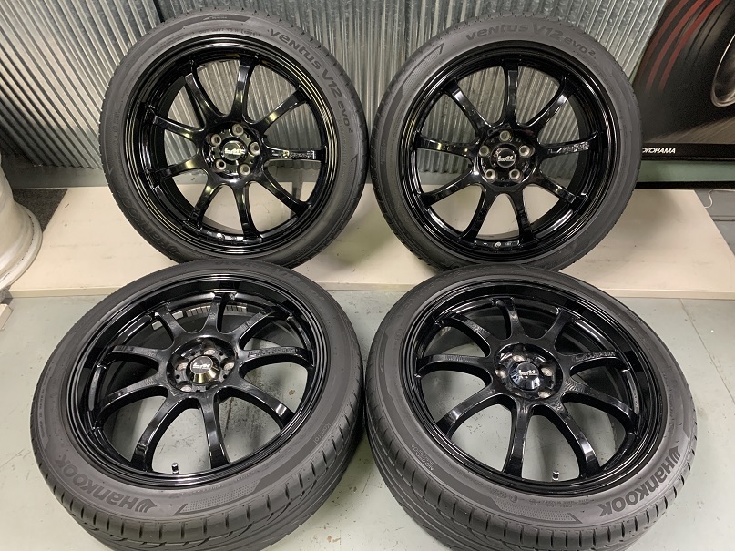 高品質，安い 溝有り LMスポーツ 215/45R18 30プリウス 50プリウス レガシィ ブラックホイール 18インチ 7.5J(ラジアルタイヤ)｜売買されたオークション情報、yahooの商品情報をアーカイブ公開 - オークファン 5穴