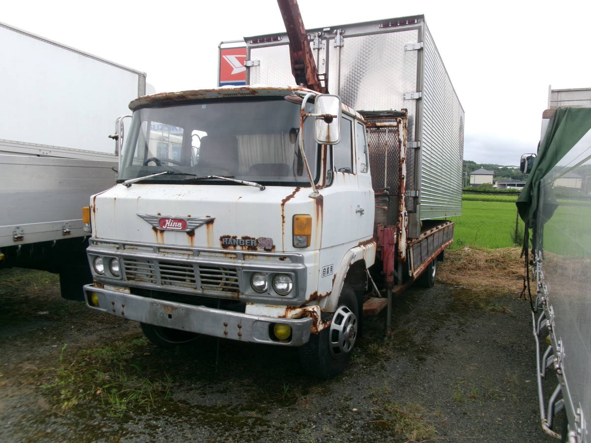 当時物、レトロ、デコトラ、日野自動車、昭和54/7月、レンジャーkL545k、EH700、全長818㎝、ユニック車、ブレーキ固着、エンジン実働 Yahoo!オークション 日野 - 「日野+zm」(自動車、オートバイ)(すべて KF 自動車情報