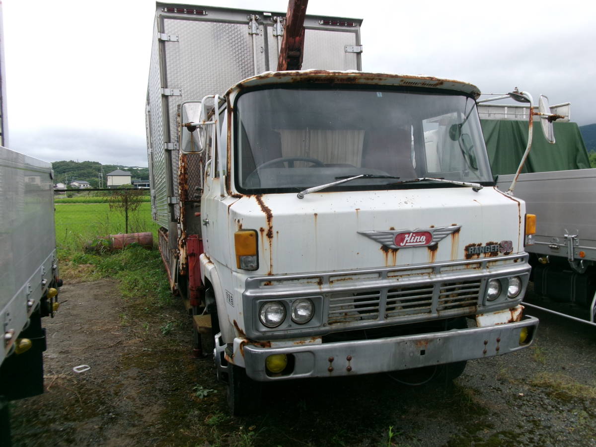 当時物、レトロ、デコトラ、日野自動車、昭和54/7月、レンジャーkL545k、EH700、全長818㎝、ユニック車、ブレーキ固着、エンジン実働 Yahoo!オークション 日野 - 「日野+zm」(自動車、オートバイ)(すべて KF 自動車情報