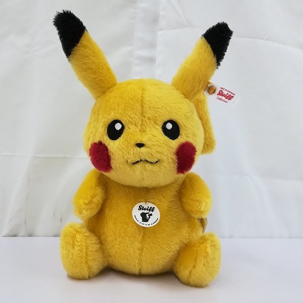 mS476c [希少] Steiff シュタイフ ピカチュウ ぬいぐるみ