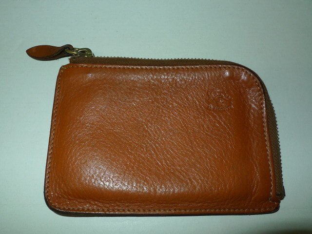 ◆IL BISONTE イルビゾンテ L 字 ZIP 上質レザー コンパクト コインケース　ウォレット 財布