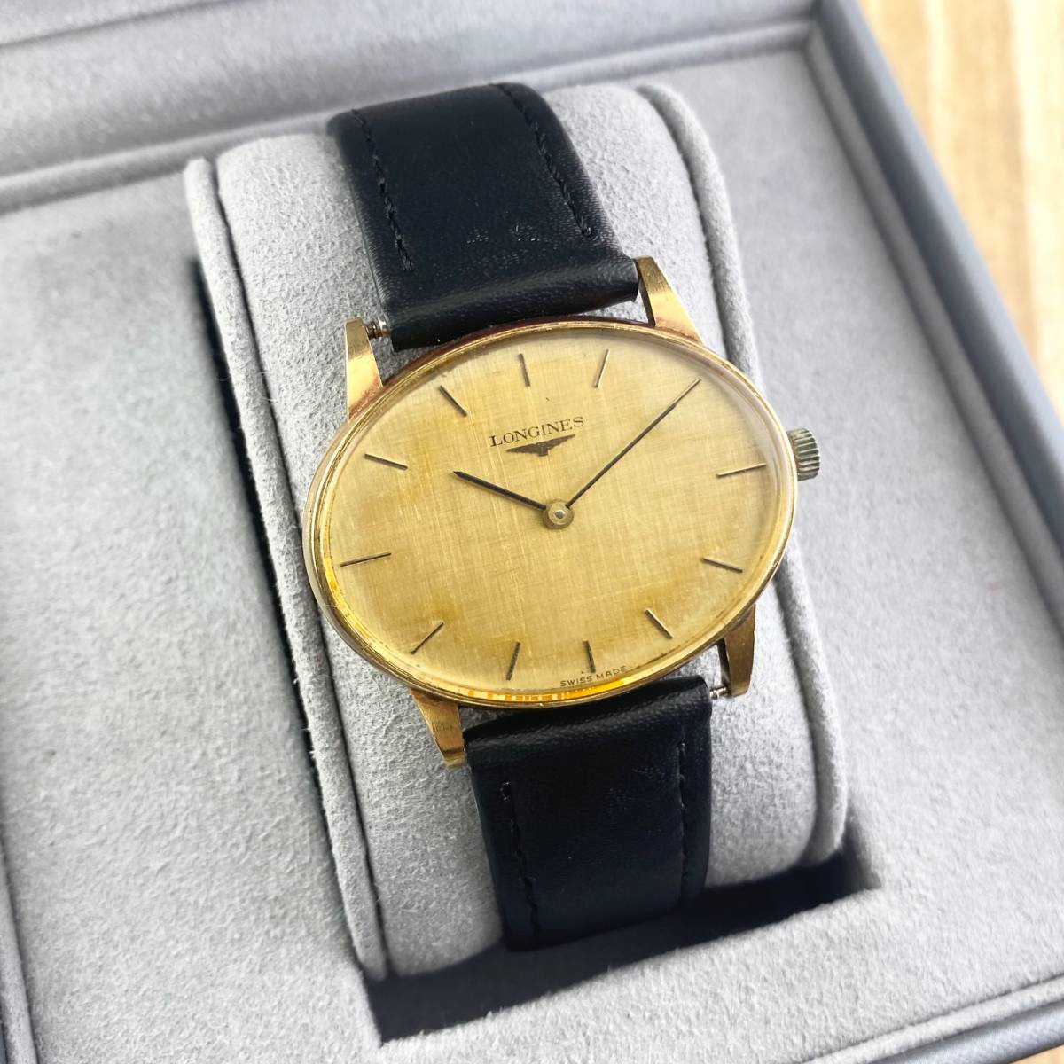 1円〜】LONGINES ロンジン 腕時計 メンズ 手巻き 18K/750 約31.1g 金 