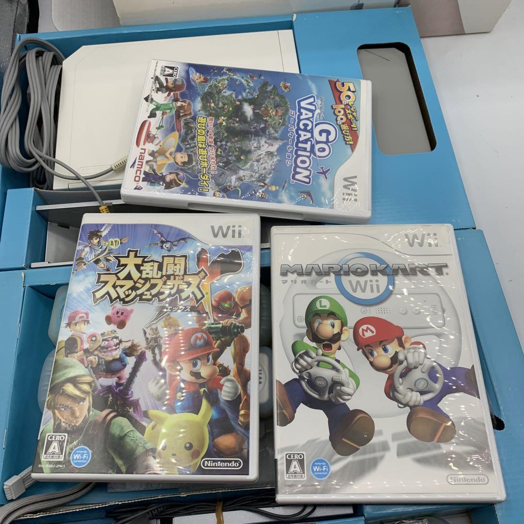 Nintendo Wii本体(RVL-001)ソフト3枚　まとめ