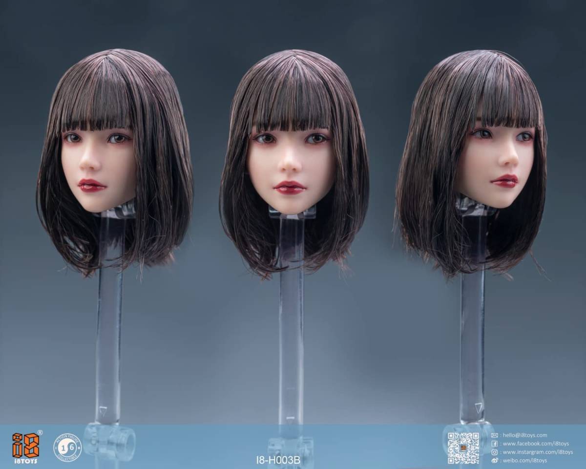 i8TOYS YUKI (I8-H003) –1/6スケール 可動式アイ・ヘッド i8TOYS 1/6 美少女 Yuki ユキ 眼球可動 ガールヘッド I8-H003B 美人
