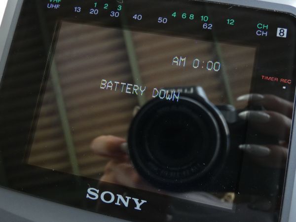 SONY ソニー GV-9 VIDEO WALKMAN video8 ビデオウォークマン ※通電OK ジャンク＠80(8) GV-9 ビデオウォークマン SONY which allowed 98年製