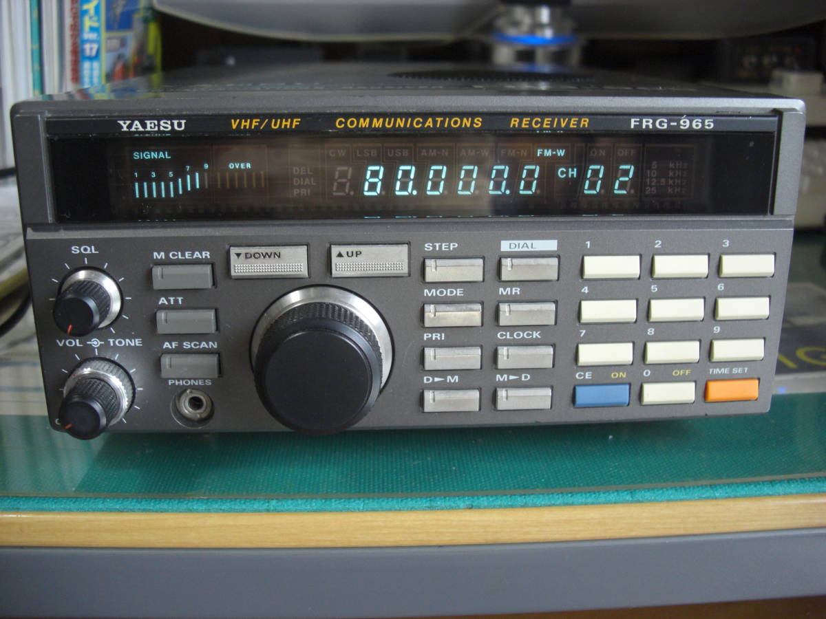 広帯域受信機 FRG-965 純正ACアダプタ付 調整・メモリ―電池交換済 YAESU
