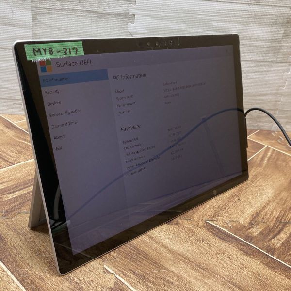 MY8-317 激安 タブレットPC Microsoft surface Pro 4 1724 SSD256GB BIOS立ち上がり確認済み ジャンク