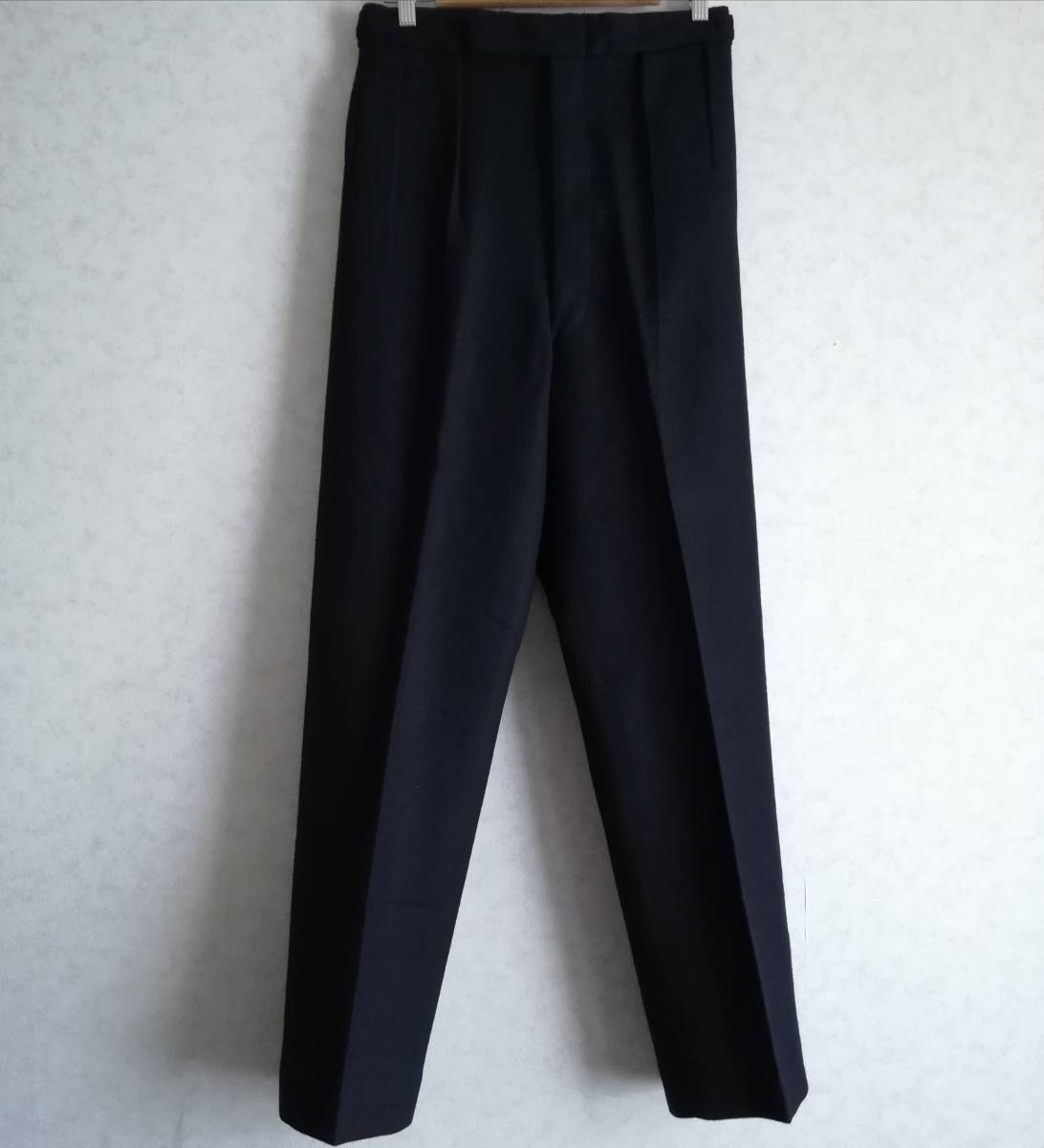 イギリス軍　ウール　スラックス　パンツ　ヴィンテージ　ミリタリー　ブルーサージ