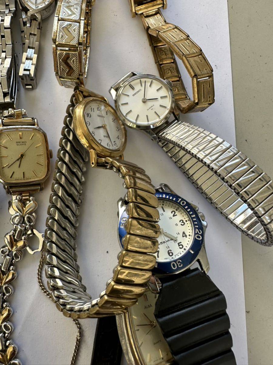 ジャンク★オリエント　21点セット　メンズ　レディース　自動巻　手巻き　クオーツ SEIKO CITIZEN ORIENT クォーツ自動巻き手巻きレディース腕時計17点