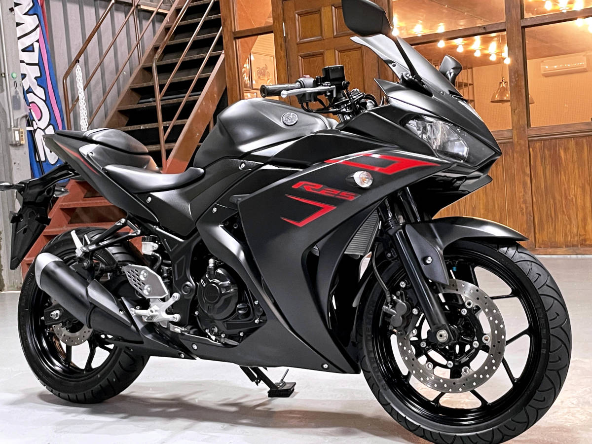 ★土日限定価格★ YZF-R25 RG10J ★動画★ 社外スクリーン/リアスタンドフック装備 4209 検索）YZF-R3/MT-25/MT-03/YZFR25