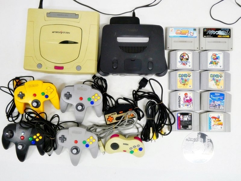 爆買い，送料無料 セガサターン HST-3220 本体/任天堂 ニンテンドー NINTENDO 64 NUS-001/コントローラー/ソフト まとめてセット(テレビゲーム)｜売買されたオークション情報、yahooの商品情報をアーカイブ公開 - オー その他