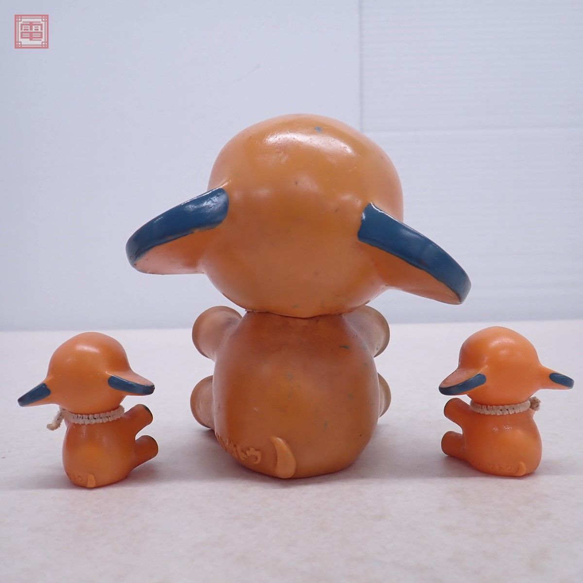 サトちゃん 佐藤製薬 ソフビ約14cm/指人形約5.5cm まとめて3点セット