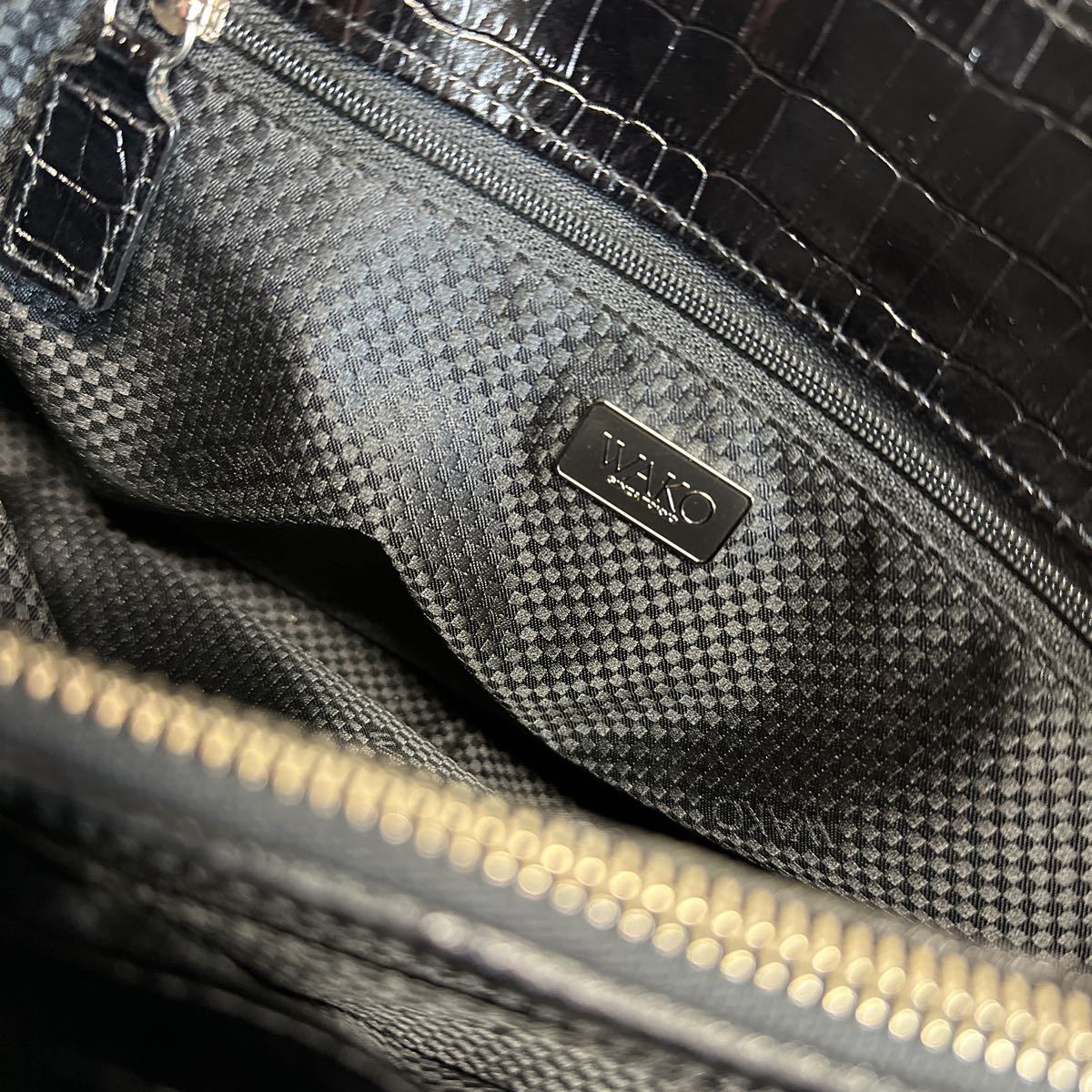 極美品 WAKO ワコー 銀座和光 ハンドバッグ トートバッグ クロコダイル  