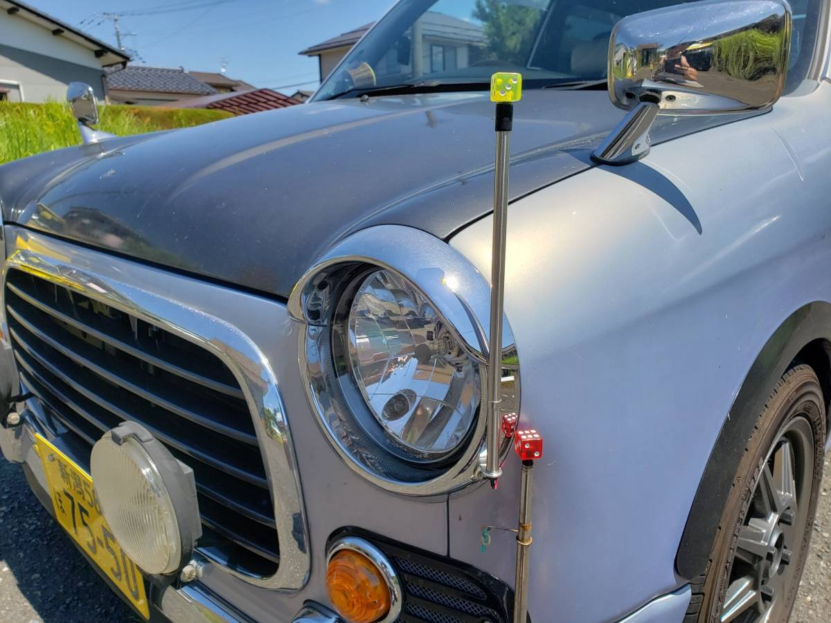 試作 オリジナル製作 LED点灯式 Ｌ700系ミラジーノ用 コーナーポール ミラジーノ へたくそ棒 サイコロ ダイス Ｌ700 Ｌ700Ｓ Ｌ710Ｓ