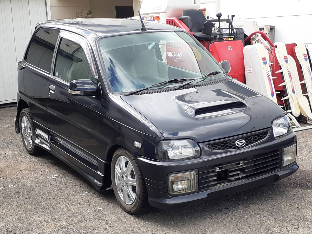 福島発 H8 ダイハツ ミラ L502S アバンツァートR 5MT RS-Rマフラー APEXiエアクリ 社外ステア 抹消渡し 売切!!