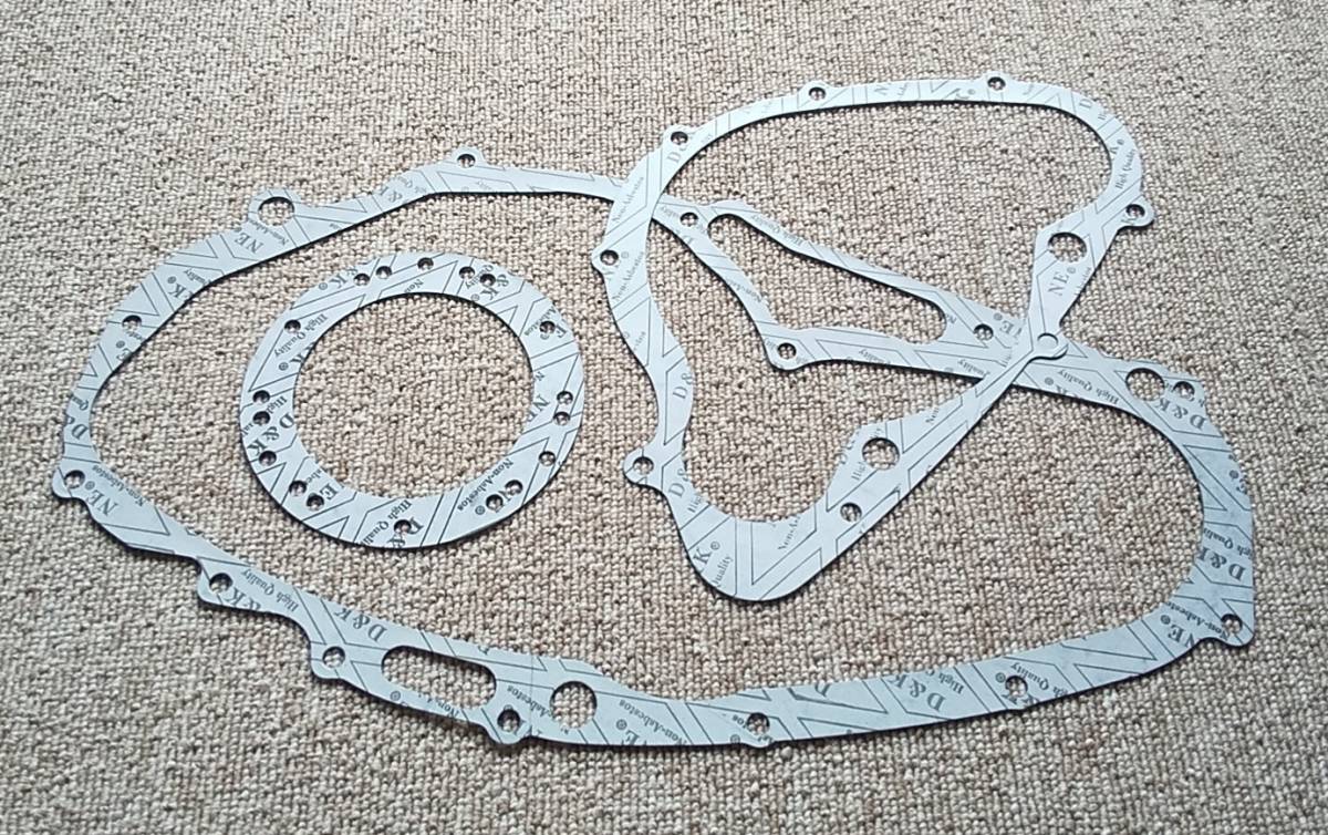 スズキ GS400 クラッチカバー、ジェネレーターカバー、ポイントカバーガスケット セット GS400E