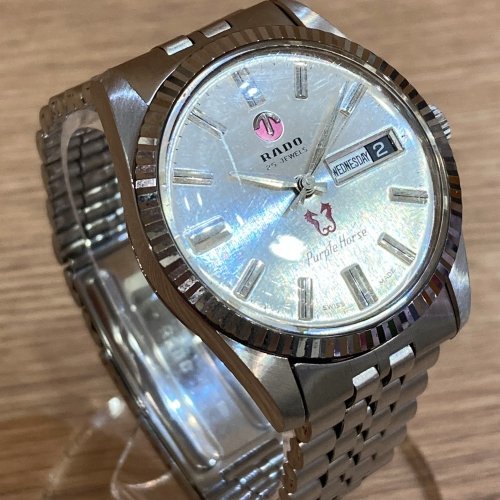 ラドー RADO パープルホース 11782/1 シルバーダイヤル 25石 メンズ