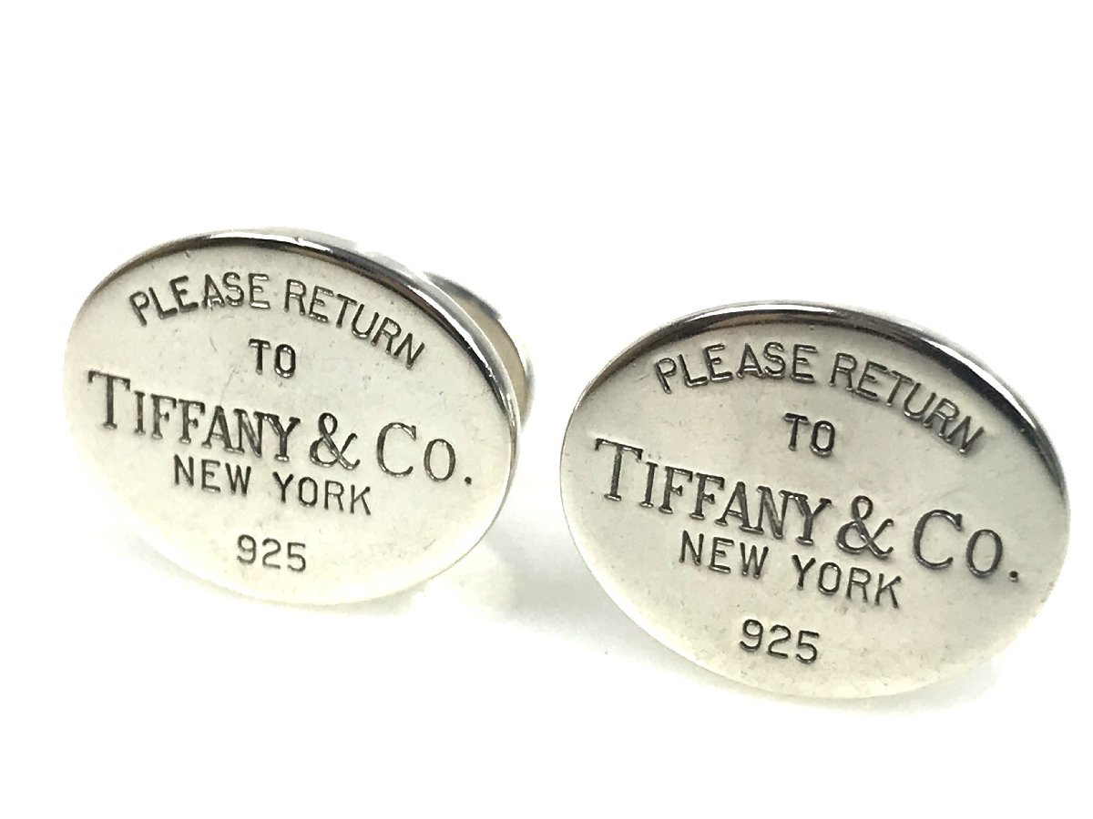 品質保証，定番 ティファニー TIFFANY リターントゥオーバル カフス カフリンクス シルバー925 YAS-9360(カフス)｜売買されたオークション情報、yahooの商品情報をアーカイブ公開 - オークファン カフス