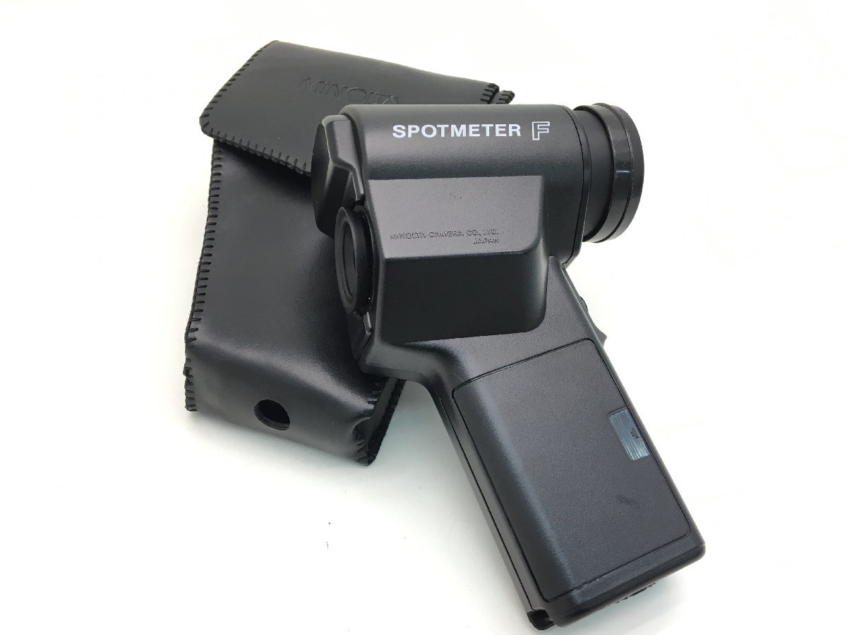 MINOLTA SPOTMETER F 露出計 スポットメーター ケース付き ジャンク 中古【UW080749】