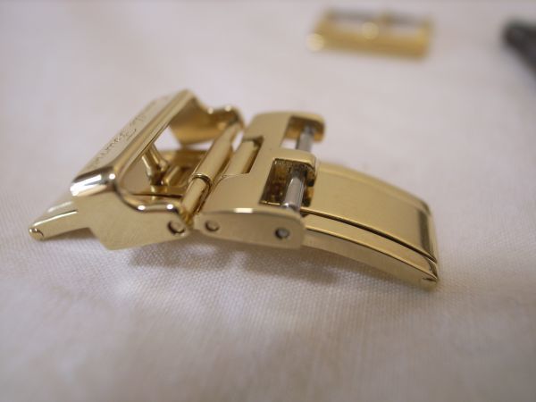 カミーユフォルネ 旧ロゴ Dバックル ゴ－ルド 純正尾錠 14mm 16mm