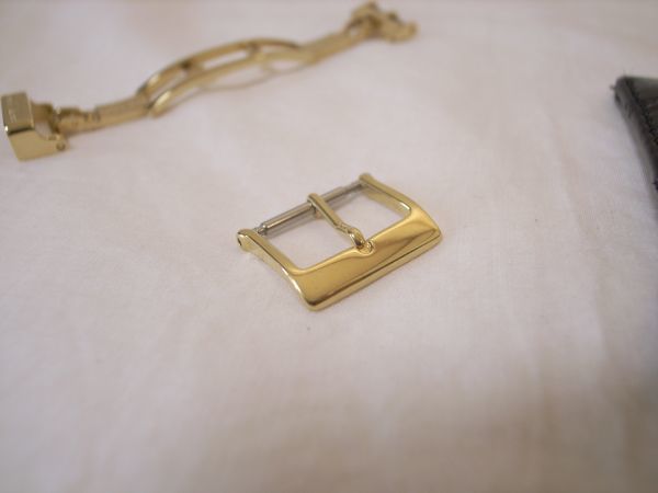 カミーユフォルネ 旧ロゴ Dバックル ゴ－ルド 純正尾錠 14mm 16mm