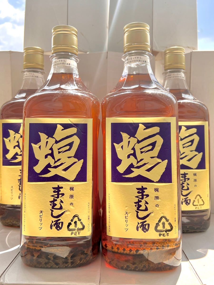 マムシ焼酎 マムシ酒 まむし焼酎 まむし酒 6年熟成 4本セット！ マムシ酒