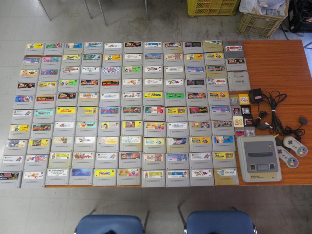大人気，爆買い KMH1103 SFC スーパーファミコン本体一式セット ソフト大量111本付 ダブリ有 ACアダプター AVケーブル コントローラーx2 GB(本体、アクセサリー)｜売買されたオークション情報、yahooの商品情報を 本体、アクセサリー