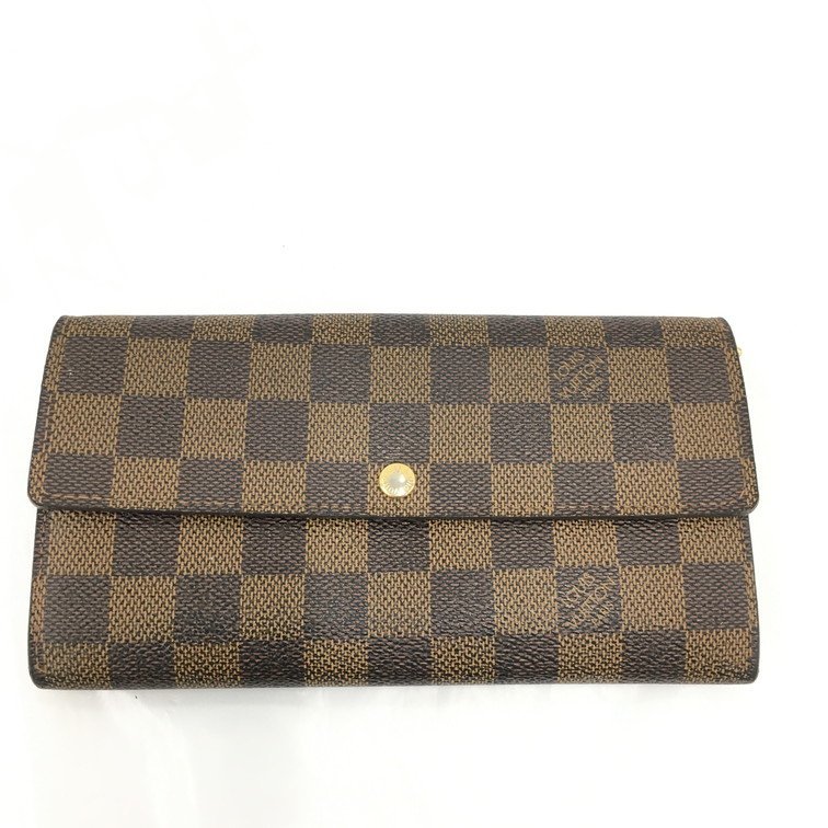 LOUIS VUITTON　ルイヴィトン　ダミエ　ポルトフォイユ・サラ　N61734 /CA0039　長財布【BHAV5017】
