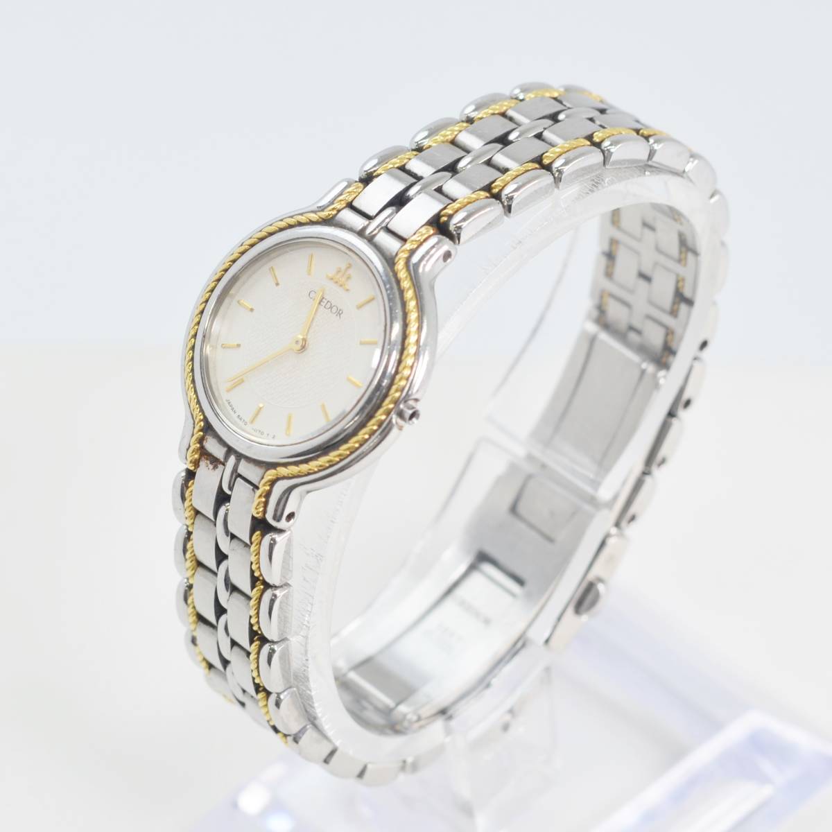 限定SALE，セール H 1円スタート SEIKO セイコー クレドール CREDOR 5A70-0620 SS×18KT レディース 腕時計 コンビ QZ クオーツ
