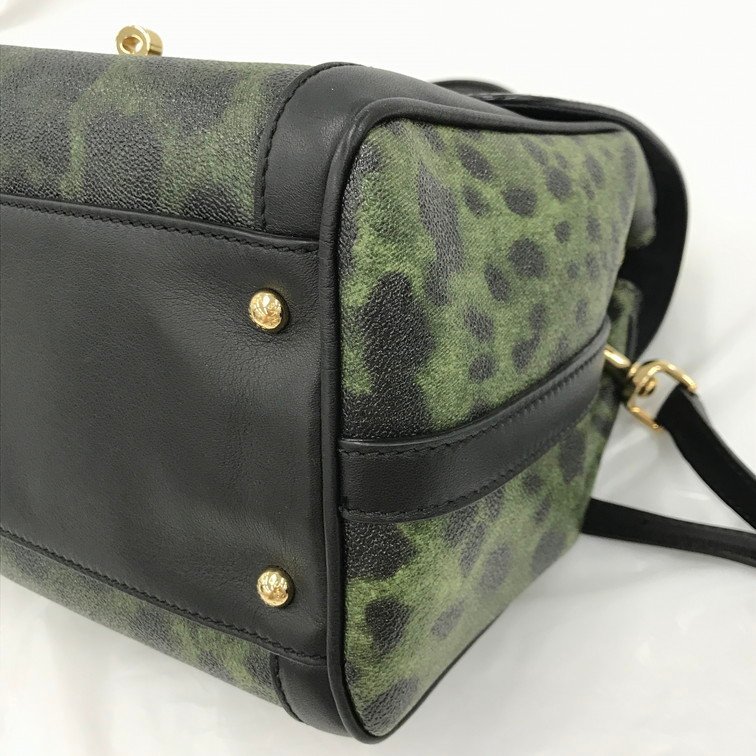 DOLCE & GABBANA ドルチェ&ガッバーナ ショルダー付き 2WAYバッグ レオパード 保管袋付き【BHAW6003】
